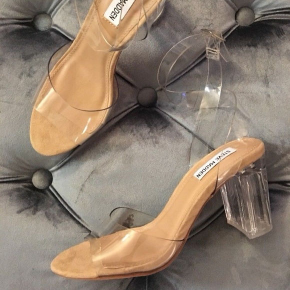 steve madden lucite shoes